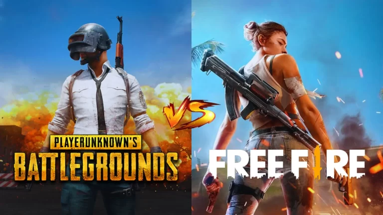 PUBG vs Free Fire | What’s the Key Battle which one is Superior